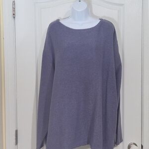 Women's Purple Crew Neck Sweater
